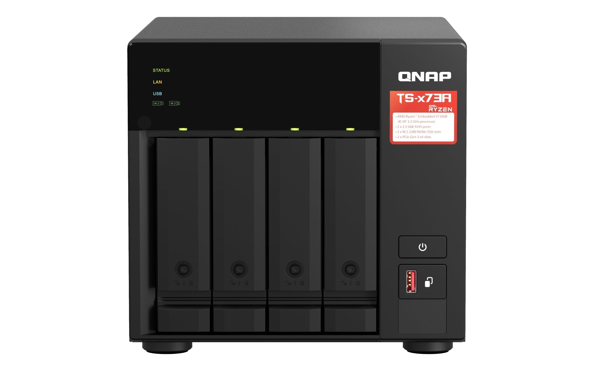 QNAP TS - 473A - NAS - Server - 4 Schächte - SATA 6Gb/s - IT - RESELL