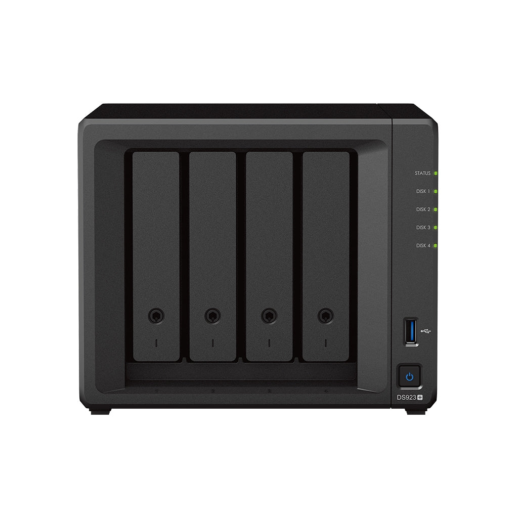 Synology DiskStation DS923+, NAS, Mini Tower, Ryzen Embedded, R1600, 4 GB, DDR4 - IT - RESELL
