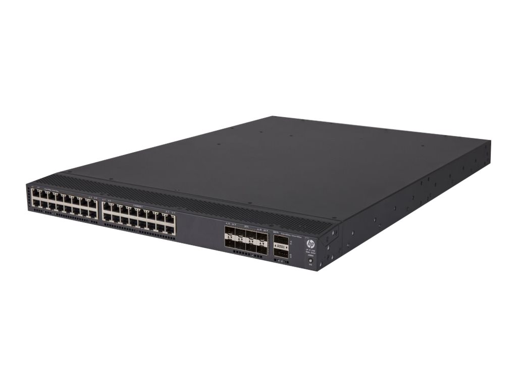 JG898A - HPE FlexFabric 5700-32XGT-8XG-2QSFP+ - Switch - L3 - managed - 32 x 10GBase-T + 8 x 10 Gigabit Ethernet SFP+ / 1 Gigabit Ethernet SFP+ + 2 x 40 Gigabit QSFP+ (Uplink)