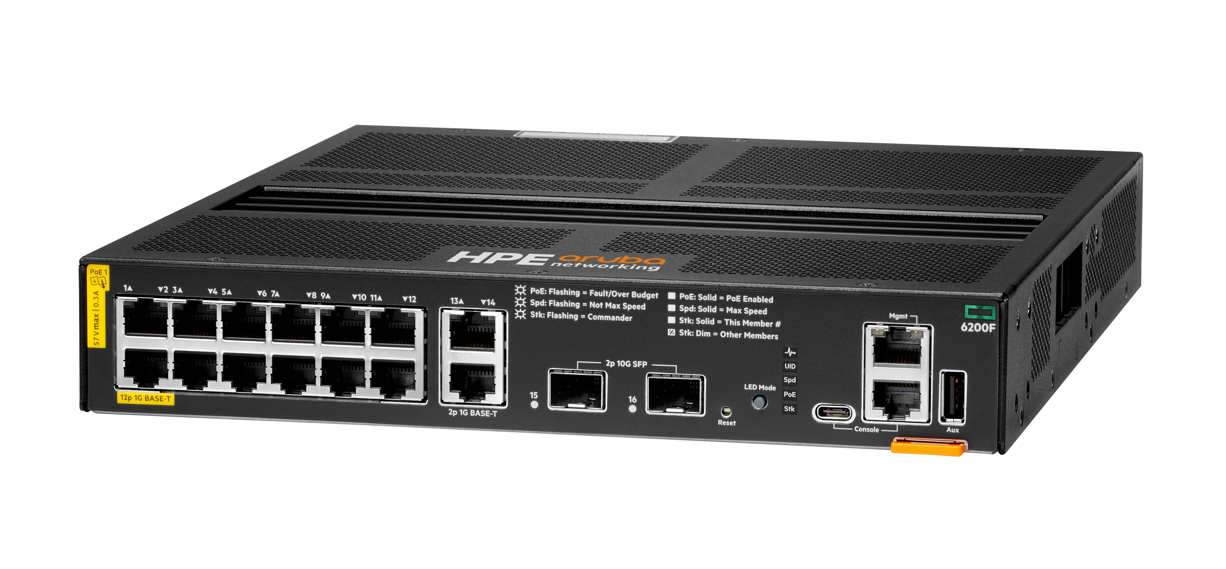 R8Q72A - Conmutador HPE Aruba CX 6200 - 12 puertos - Gestionado L3 - PoE+