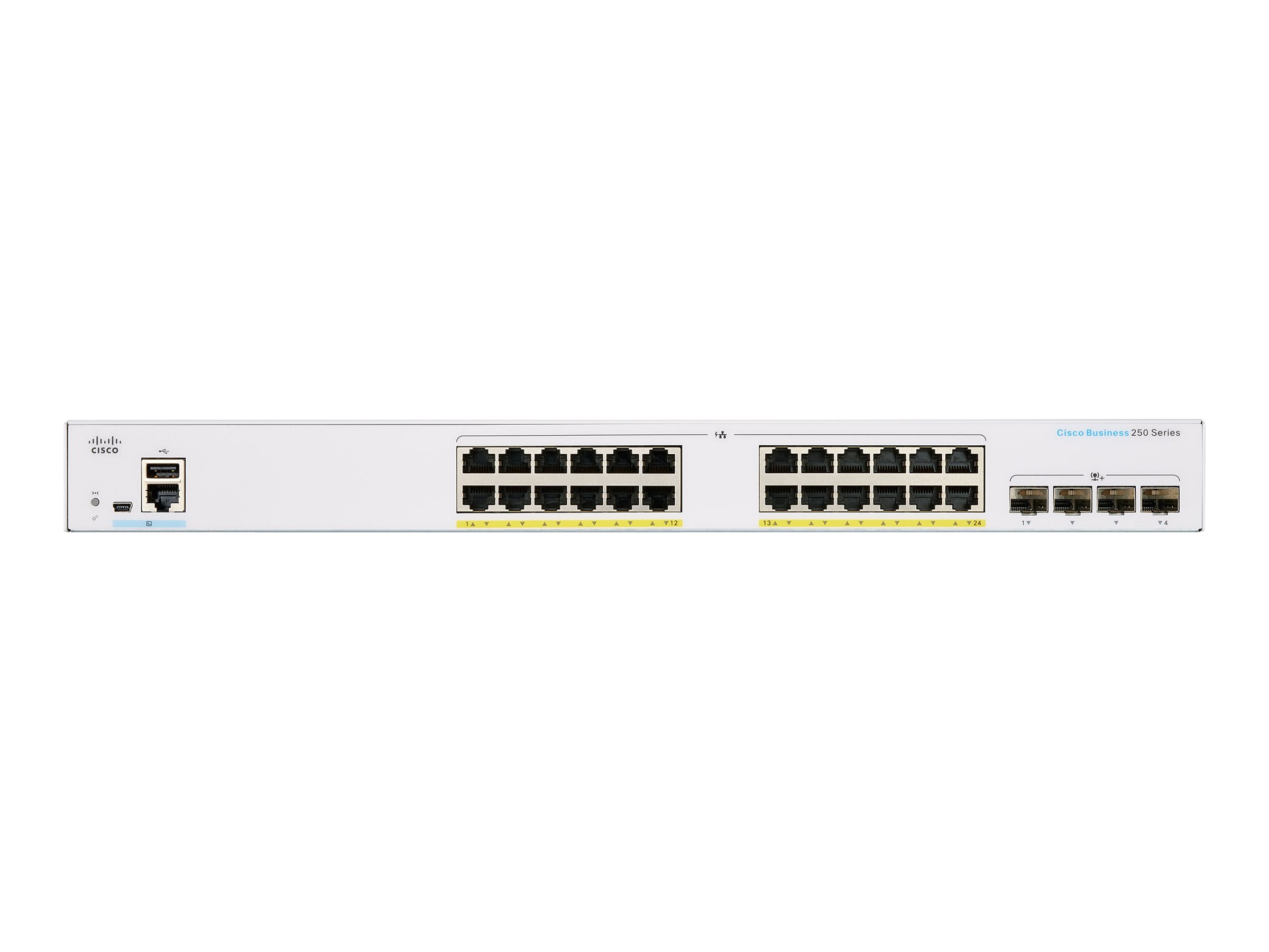 CBS250-24P-4X-EU - Switch Cisco Business 250 - 24 porte - Gestito L3 - PoE+