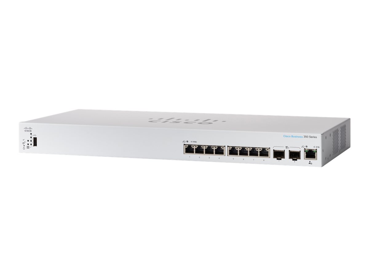CBS350-8XT-EU - Cisco Business 350 Series Switch, 8 Ports, Managed, Gigabit Ethernet, PoE+