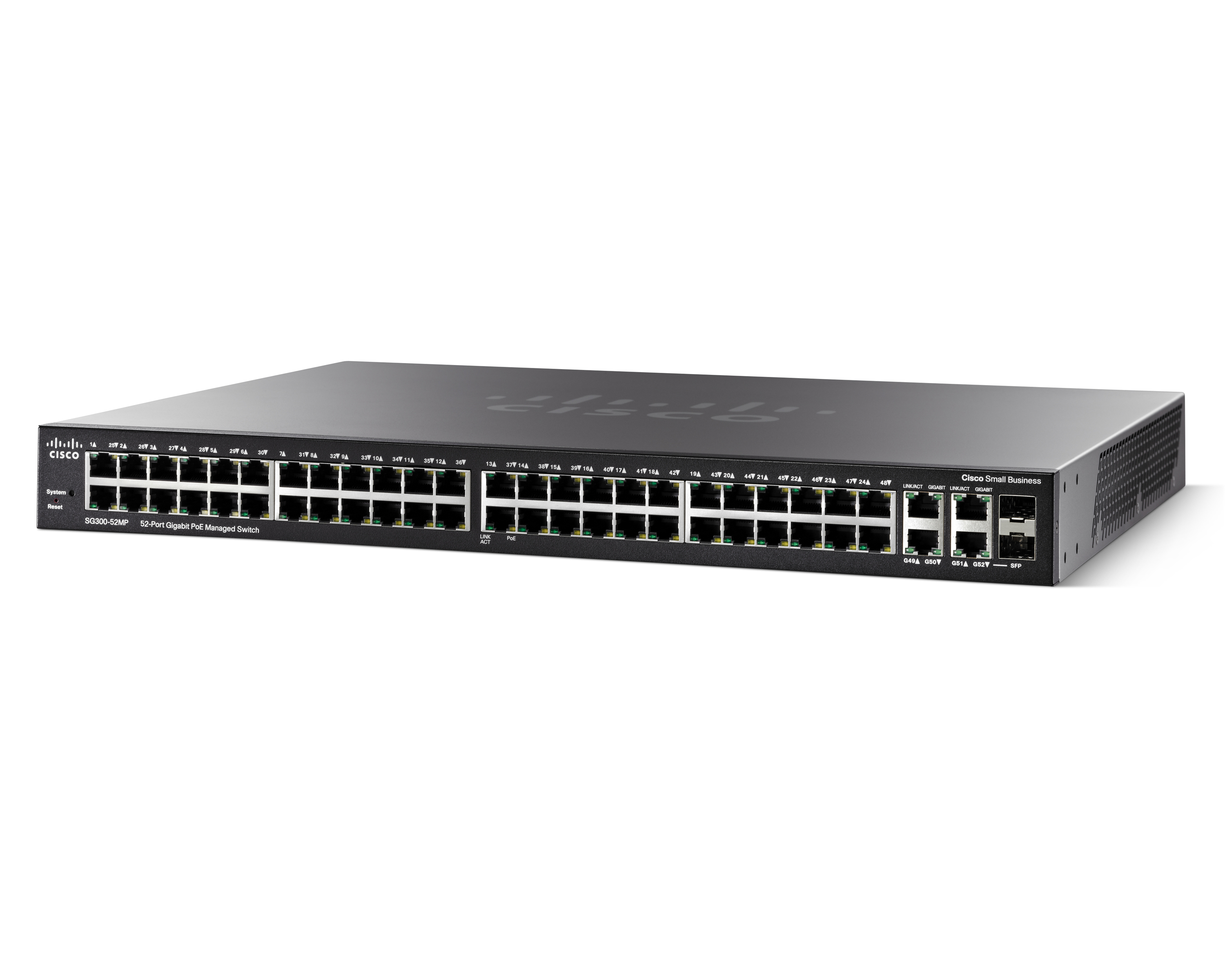 SG300-52MP-K9-EU - Switch Cisco Business 300 - 52 porte - Gestito L3 - PoE+