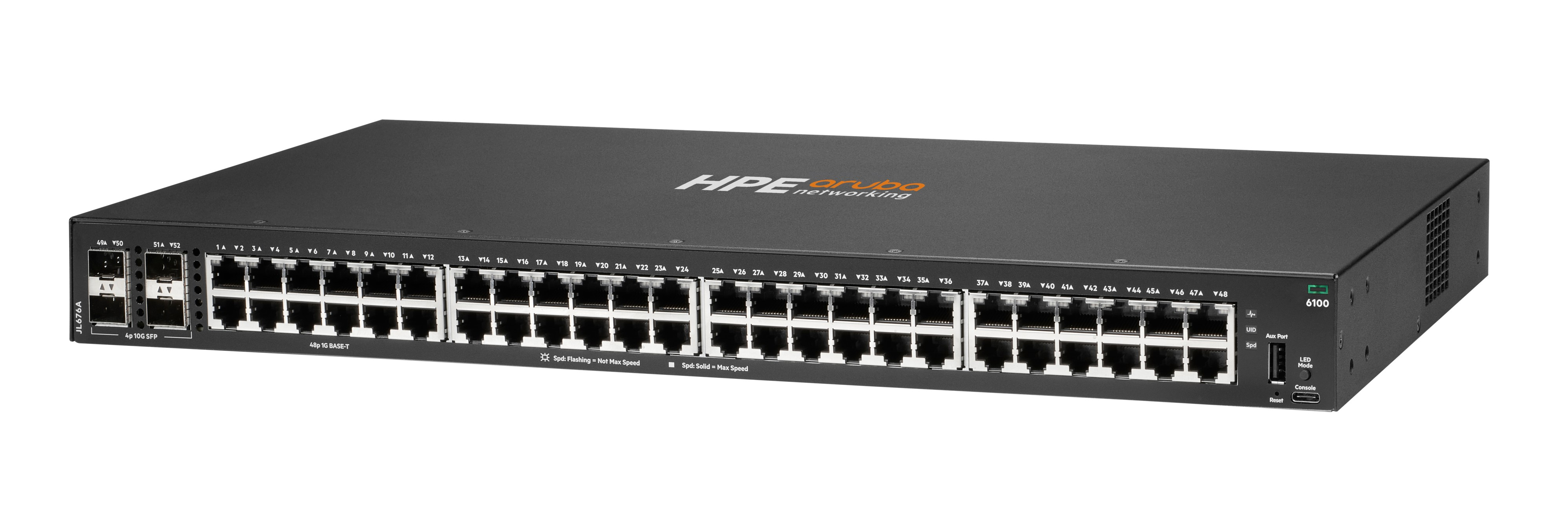 JL676A - Conmutador HPE Aruba CX 6100 - 52 puertos - Gestionado de capa 2