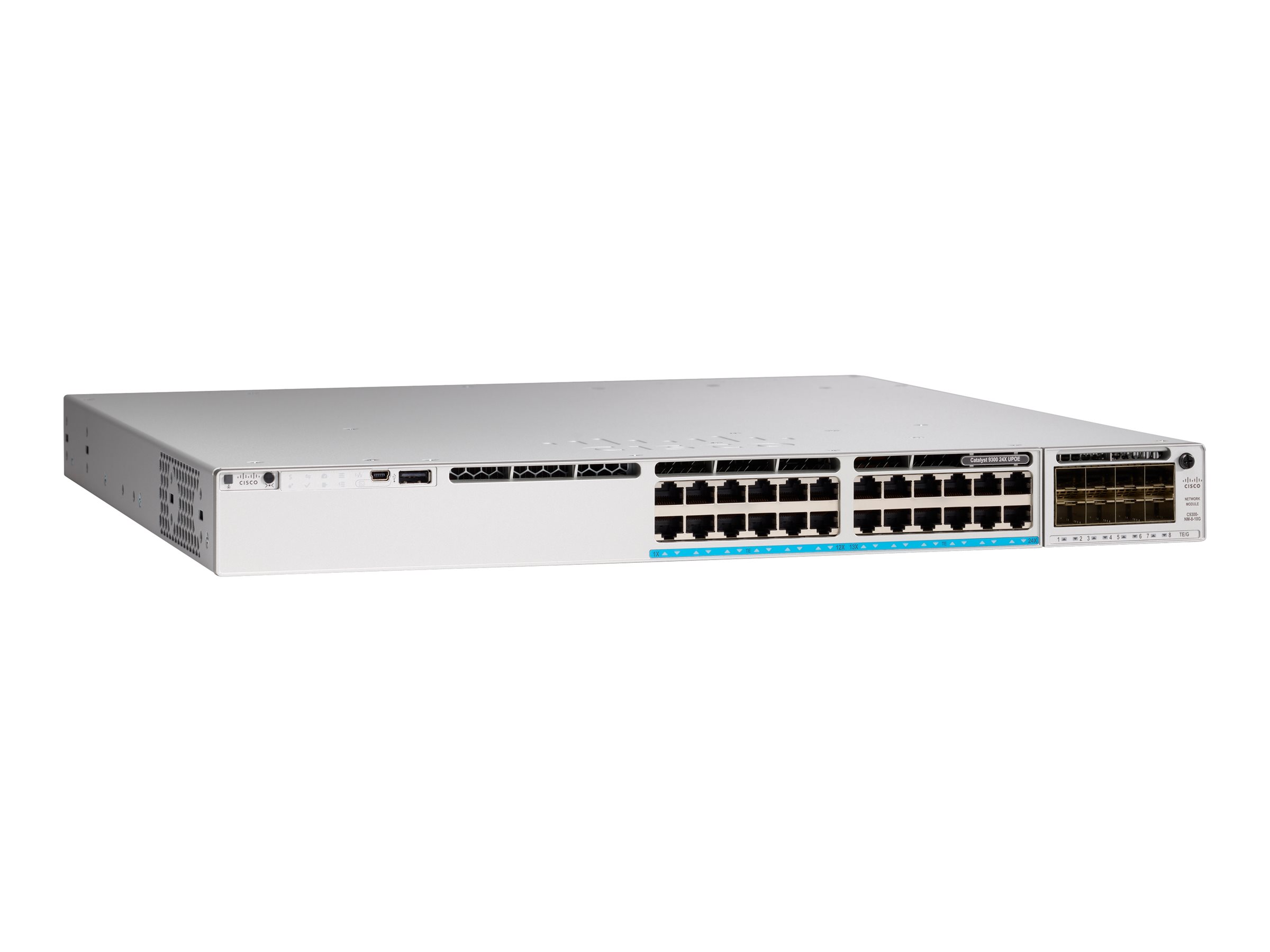 C9300-24UX-M - Cisco Meraki Catalyst 9300-24UX - Switch - L3 - managed - 24 x 100/1000/2.5G/5G/10GBase-T (UPOE)