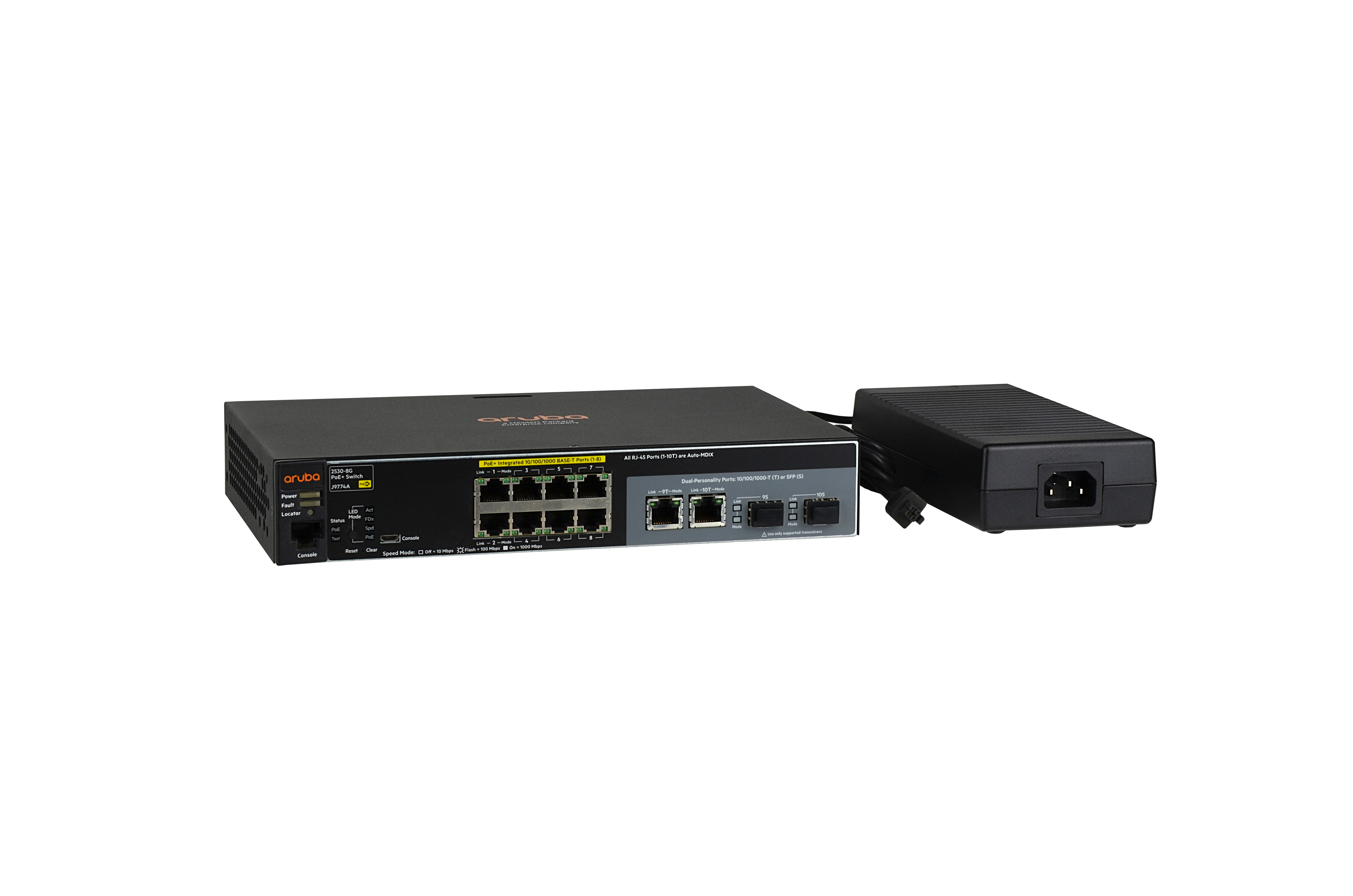 J9774A - Switch HPE Aruba 2530 - 8 puertos - Gestionado de capa 2 - PoE+