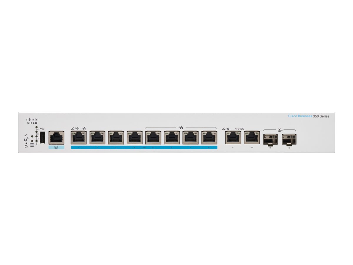 CBS350-8MP-2X-EU - Commutateur Cisco Business 350 - 8 ports - Géré L3 - PoE+
