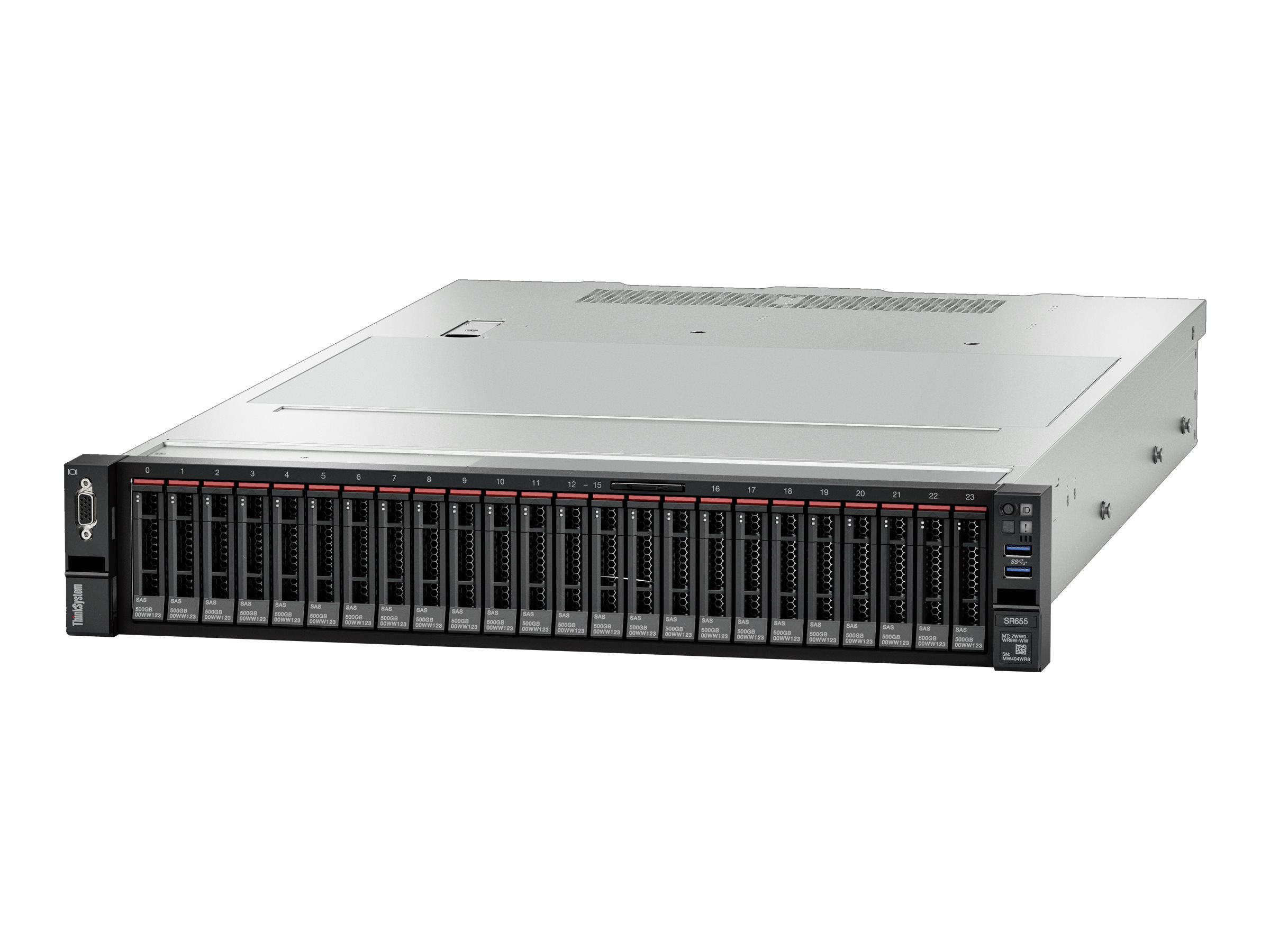 7Z01A04AEA - Lenovo ThinkSystem SR655 7Z01 - Server - Rack-Montage - 2U - 1-Weg - 1 x EPYC 7252P / 2.8 GHz - RAM 32 GB - SAS - Hot-Swap 6.4 cm (2.5")