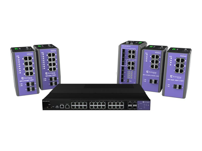 ISW-24W-4X - Extreme Networks ExtremeSwitching ISW-24W-4X - Switch - industriell - managed - 24 x 10/100/1000Base-T + 4 x 10 Gigabit SFP+ (Uplink)