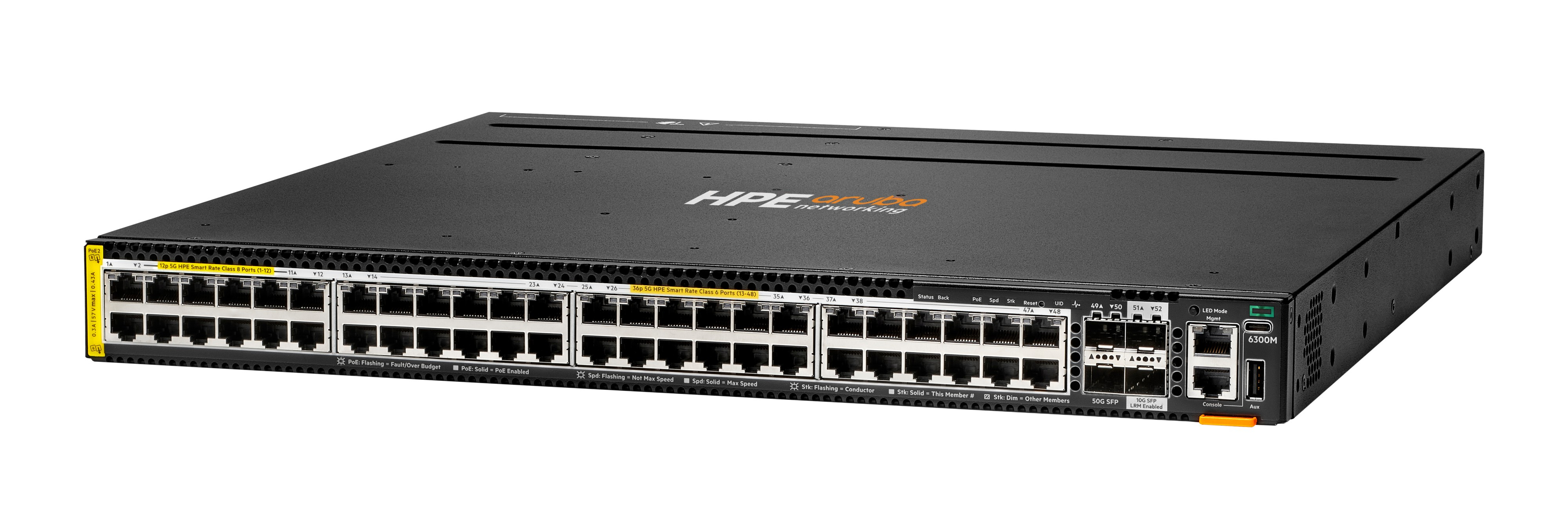 R8S91A - Conmutador HPE Aruba CX 6300 - 48 puertos - Gestionado L3 - PoE++