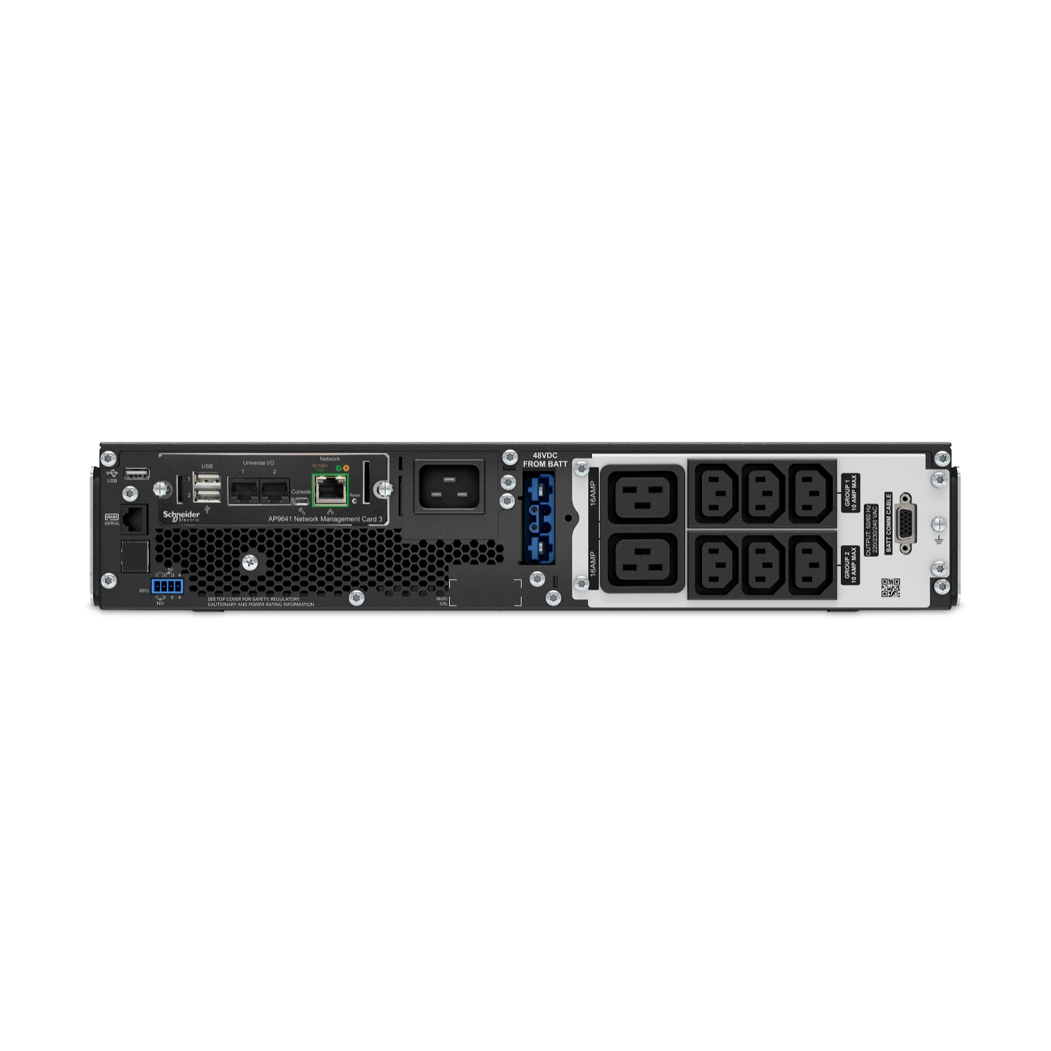 SRT3000UXI-NCLI - APC SRT3000UXI-NCLI, double-conversion (online), 3 kVA, 2700 W, pure sine wave, 230 V, 230 V