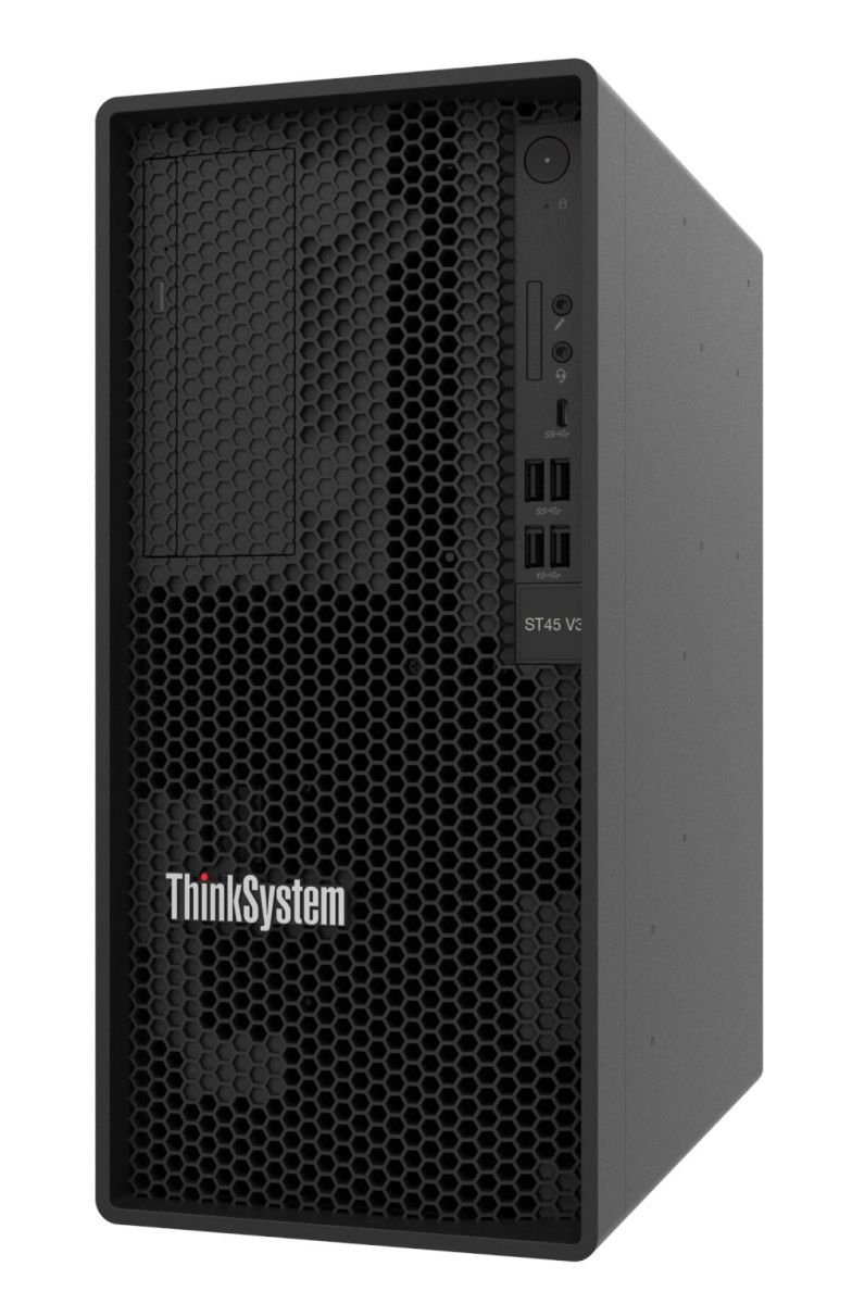 7DH5A02HEA - Lenovo ThinkSystem ST45 V3 7DH5 - Server - Tower - 1-Weg - 1 x EPYC 4344P / 3.8 GHz - RAM 16 GB - no Hot-Swap-capaz 8.9 cm (3.5")