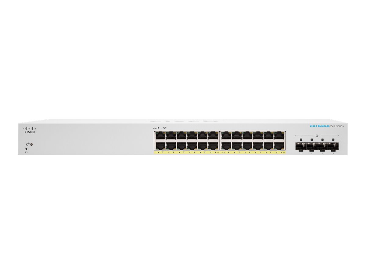 CBS220-24P-4G-EU - Conmutador Cisco Business 220 - 28 puertos - PoE+