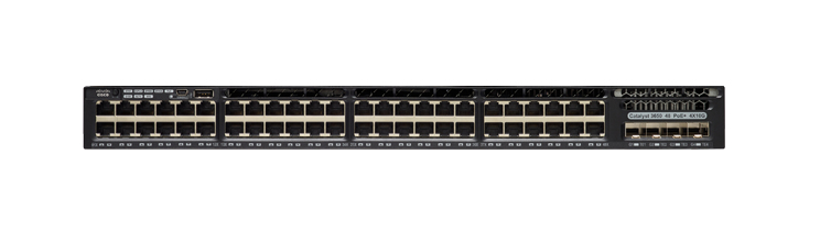 WS-C3650-48FQM-S - Conmutador Cisco Catalyst 3650 - 48 puertos - Gestionado de capa 3 - PoE+
