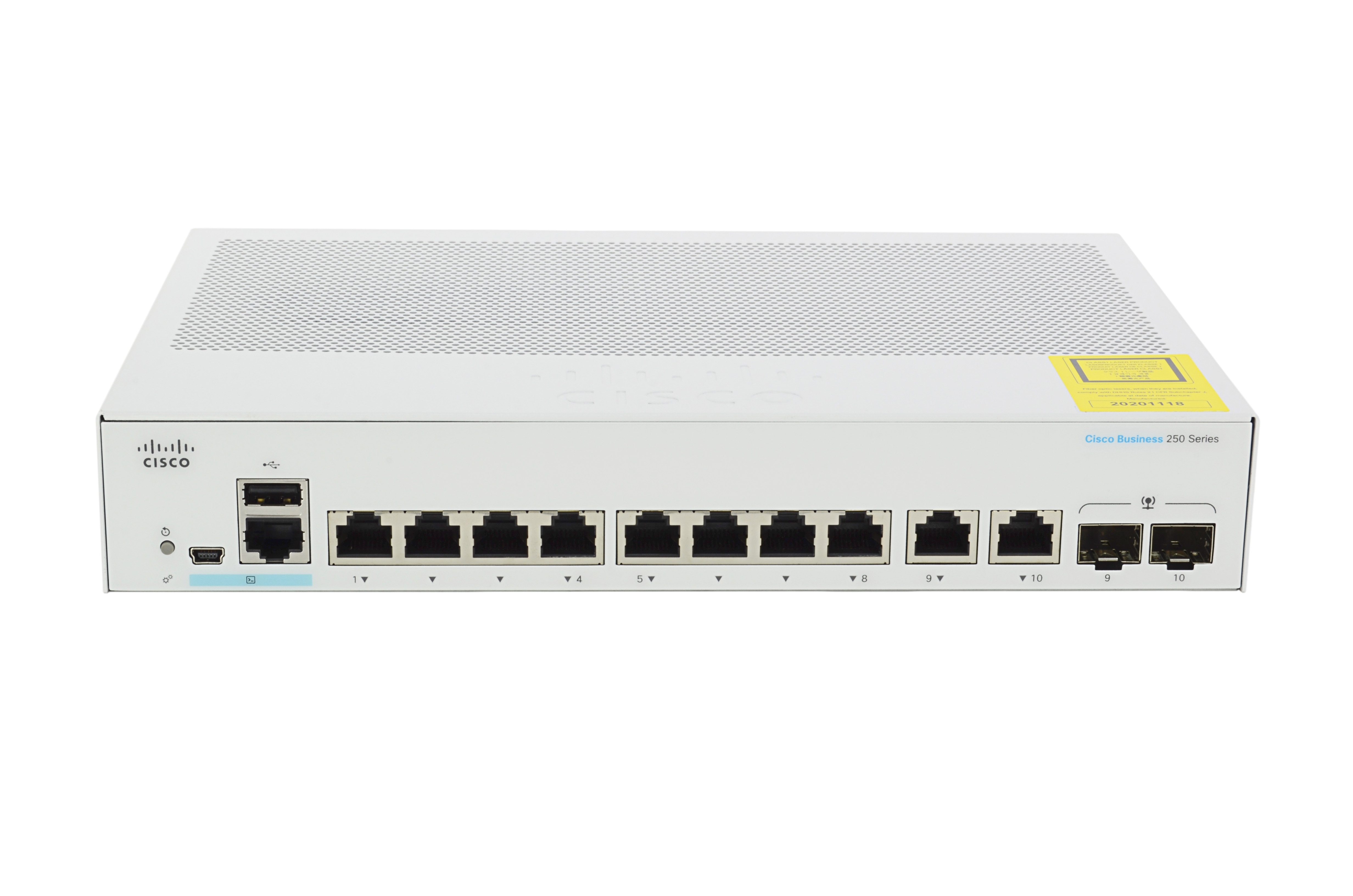 CBS250-8T-E-2G-EU - Switch Cisco Business 250 - 10 porte - Gestito L3