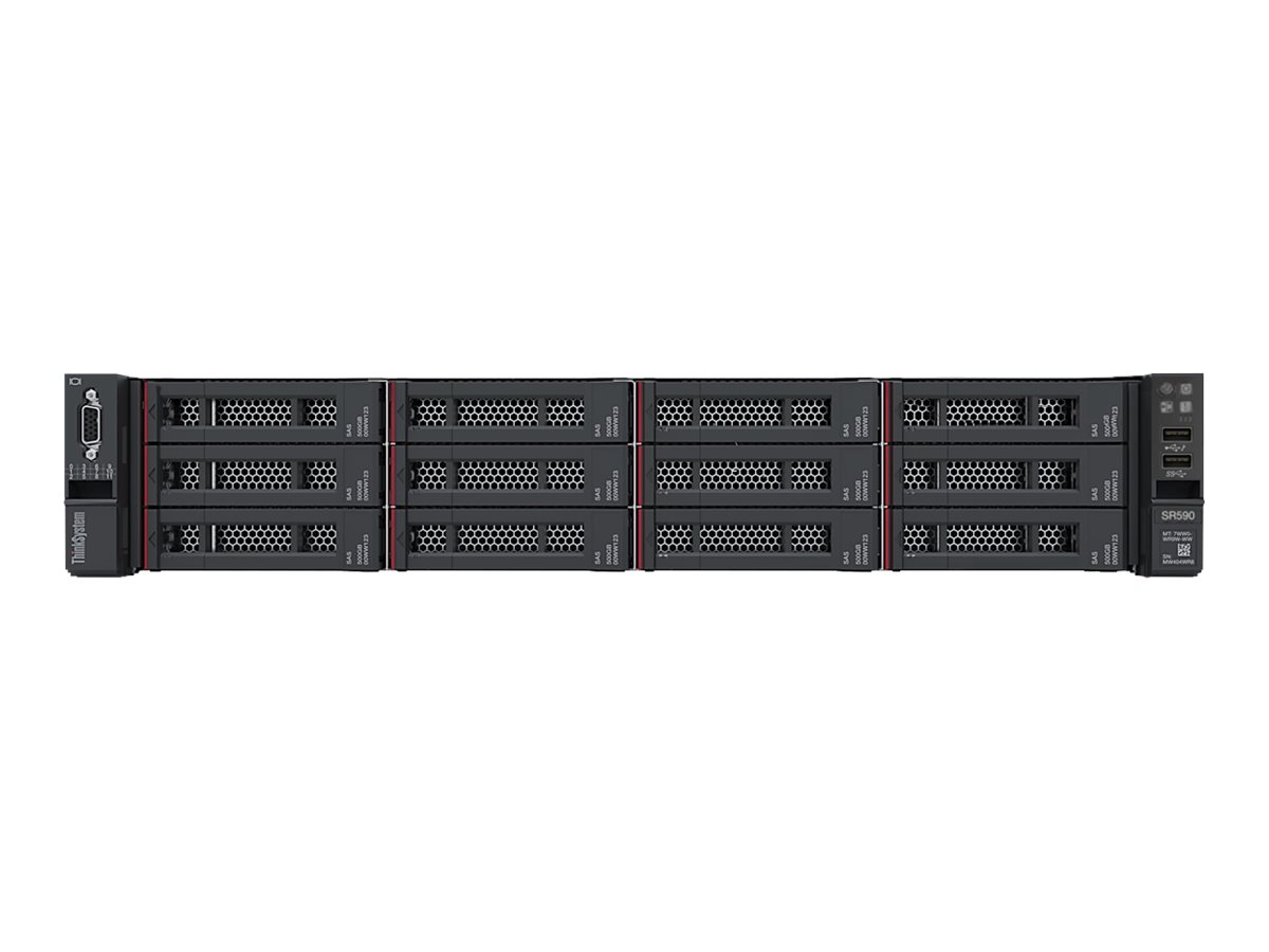 7X99A039EA - Lenovo ThinkSystem SR590 7X99 - Server - Rack-Montage - 2U - de doble procesador - 1 x Xeon Silver 4110 / 2.1 GHz - RAM 16 GB - SAS - Hot-Swap 8.9 cm (3.5")