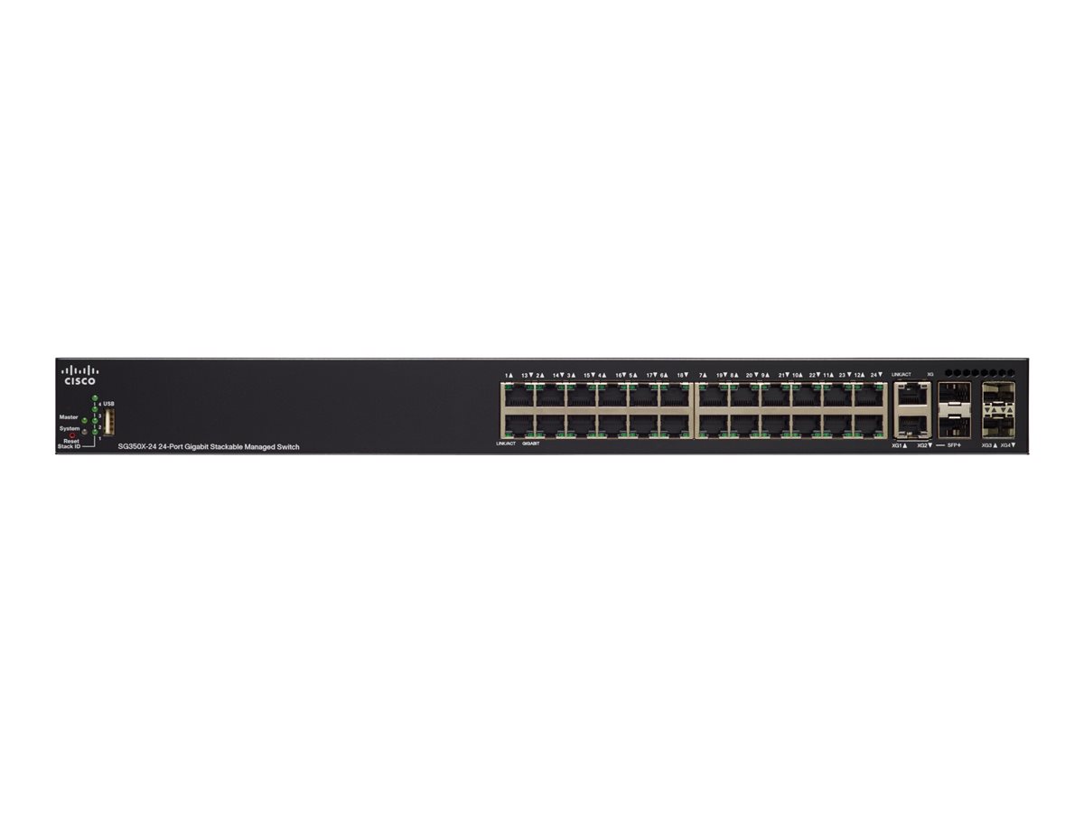 SG350X-24MP-K9-EU - Commutateur Cisco Business 350 - 24 ports - Géré L2 - PoE+