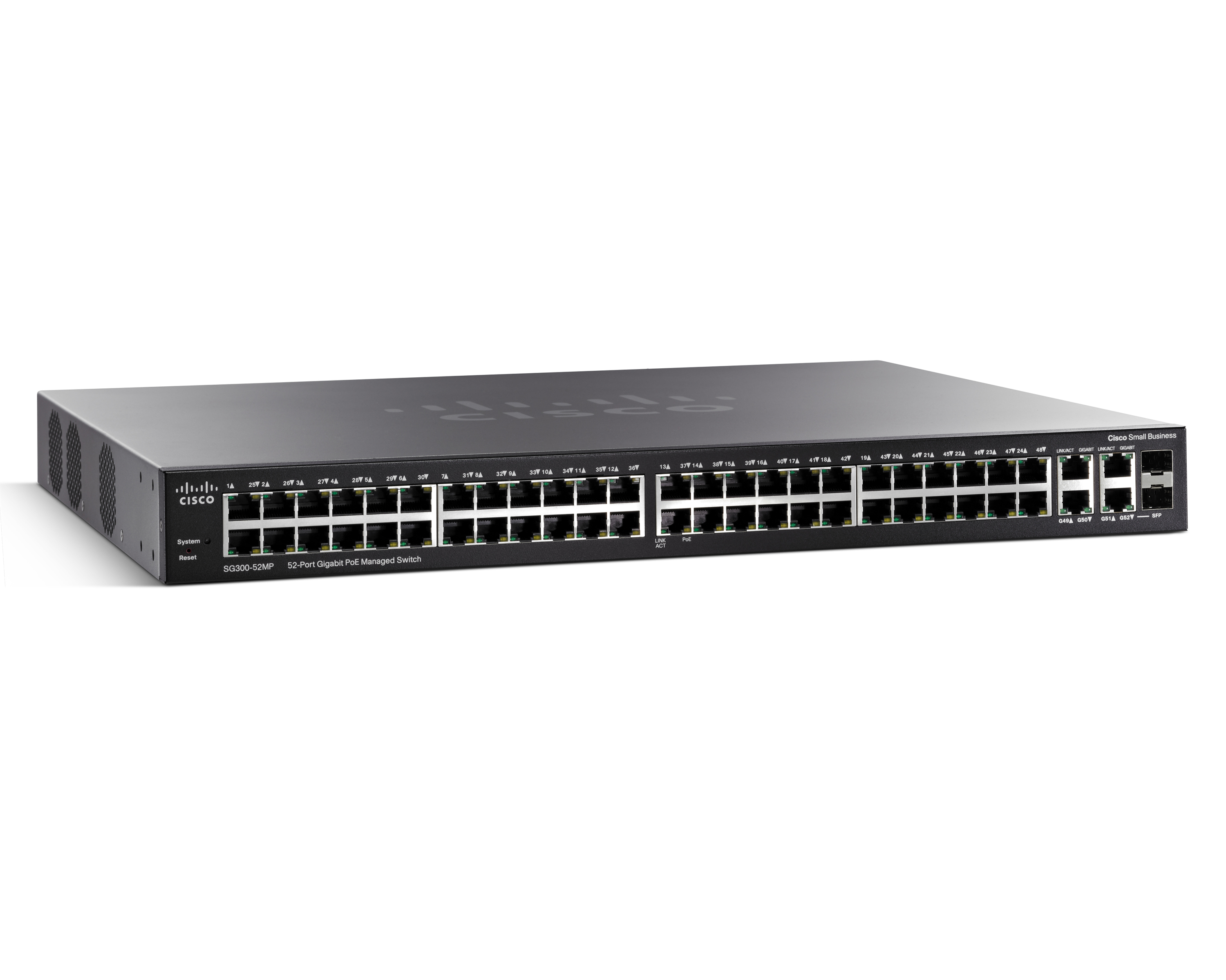 SG300-52MP-K9-EU - Switch Cisco Business 300 - 52 porte - Gestito L3 - PoE+