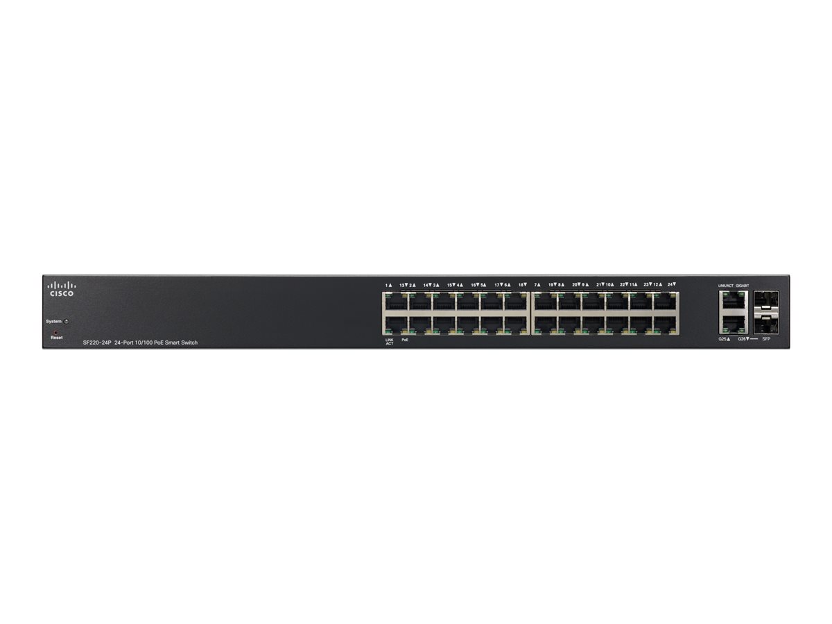 SF220-24P-K9-EU - Switch Cisco Business 220 - 24 porte - Gestito L2 - PoE