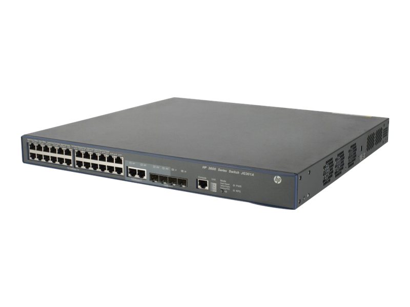 JG301A - HPE 3600-24-PoE+ v2 EI - Switch - L4 - managed