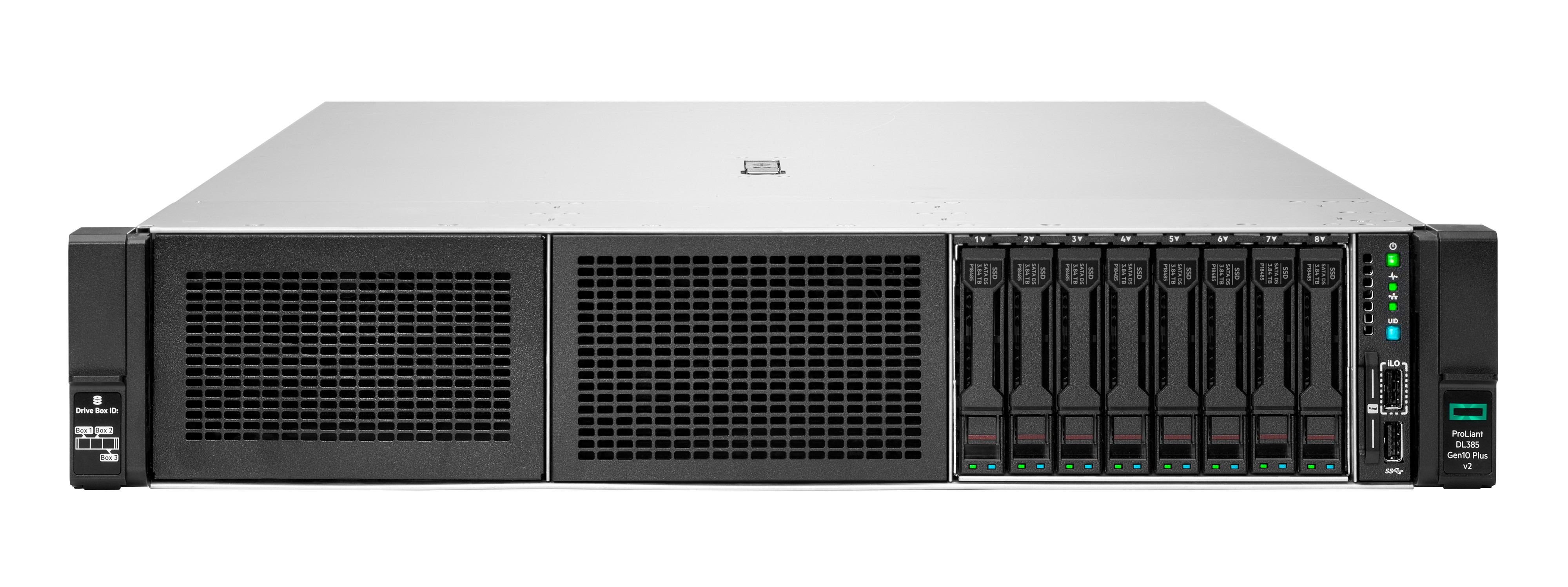 P55252-B21 - HPE ProLiant DL385 Gen10 Plus V2 Entry - Server - Rack-Montage - 2U - a doppio processore - 1 x EPYC 7313 / 3 GHz - RAM 32 GB - SATA/SAS/NVMe - Hot-Swap 6.4 cm (2.5")