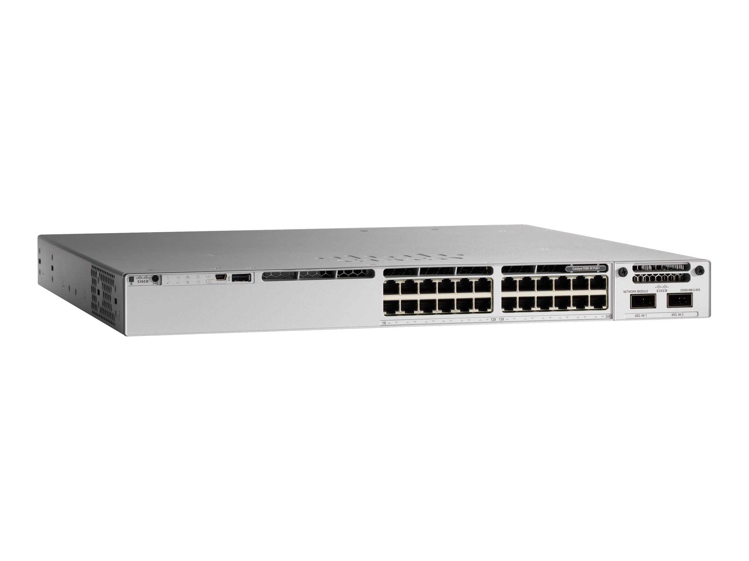 C9300-24P-M - Cisco Meraki Catalyst 9300-24P - Switch - L3 - managed - 24 x 10/100/1000 (PoE+)