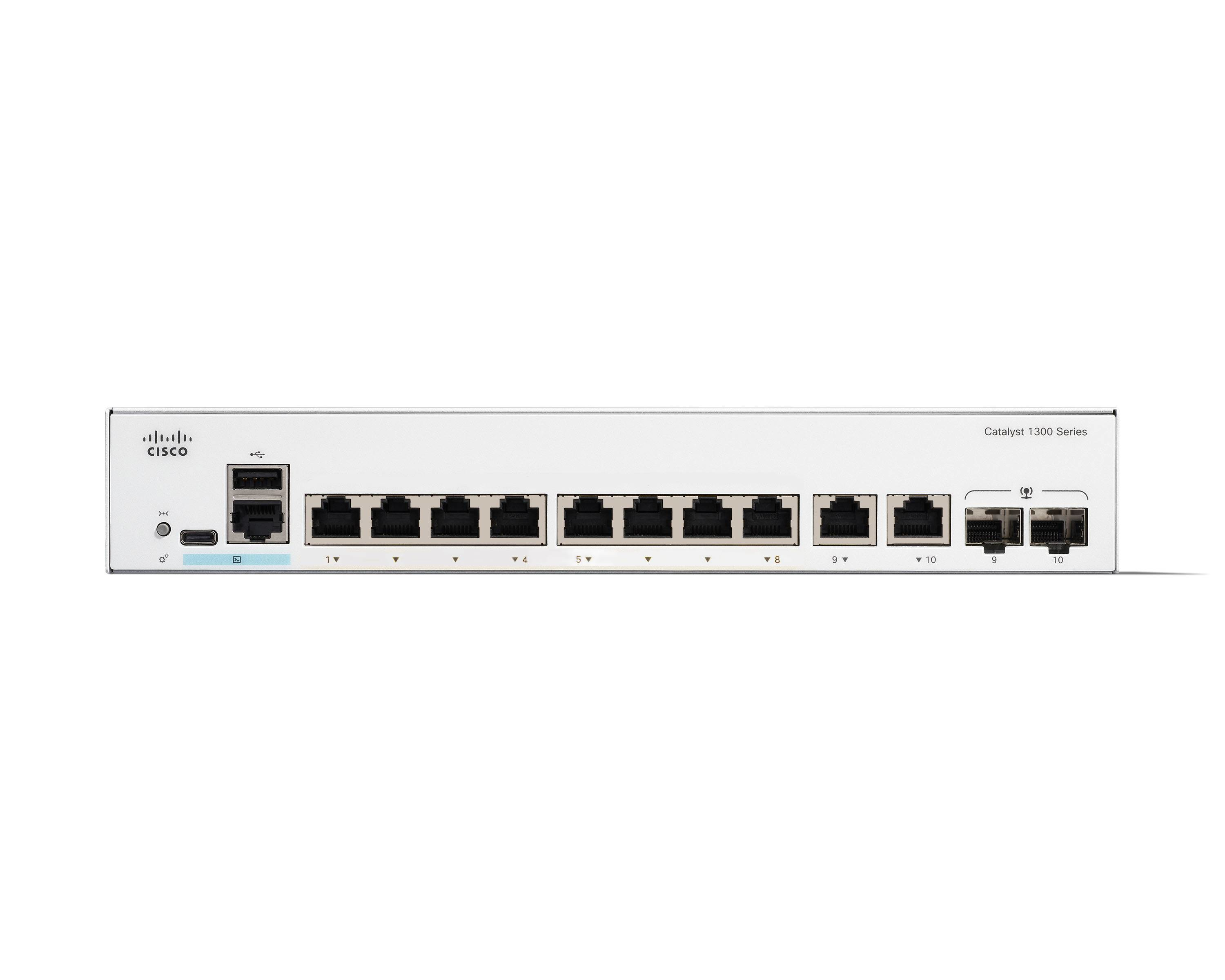 C1300-8T-E-2G - Conmutador Cisco Catalyst 1300 - 8 puertos - Gestionado L3