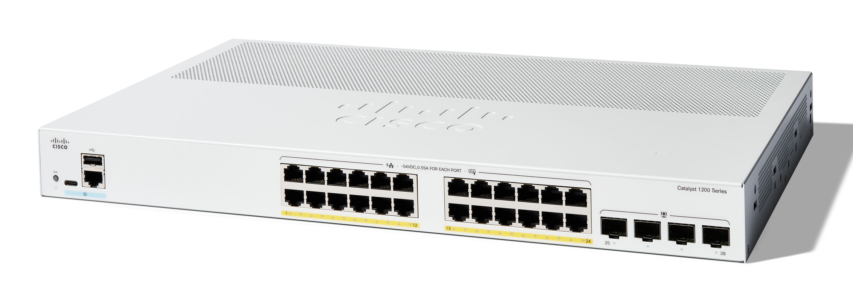 C1200-24P-4G - Conmutador Cisco Catalyst 1200 - 24 puertos - Gestionado de capa 3
