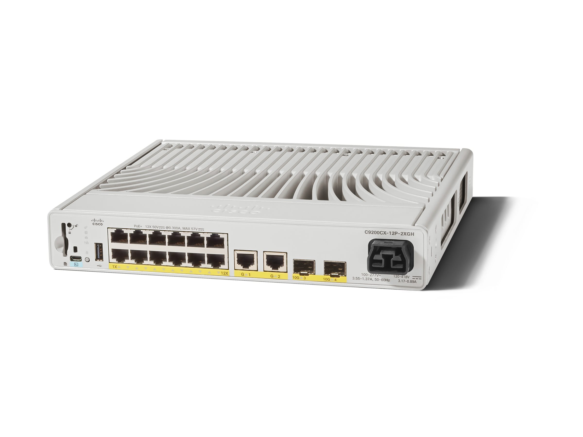 C9200CX-12P-2XGH-E - Cisco Catalyst 9200CX Switch - 12 x 10/100/1000 (PoE+) L3 Managed