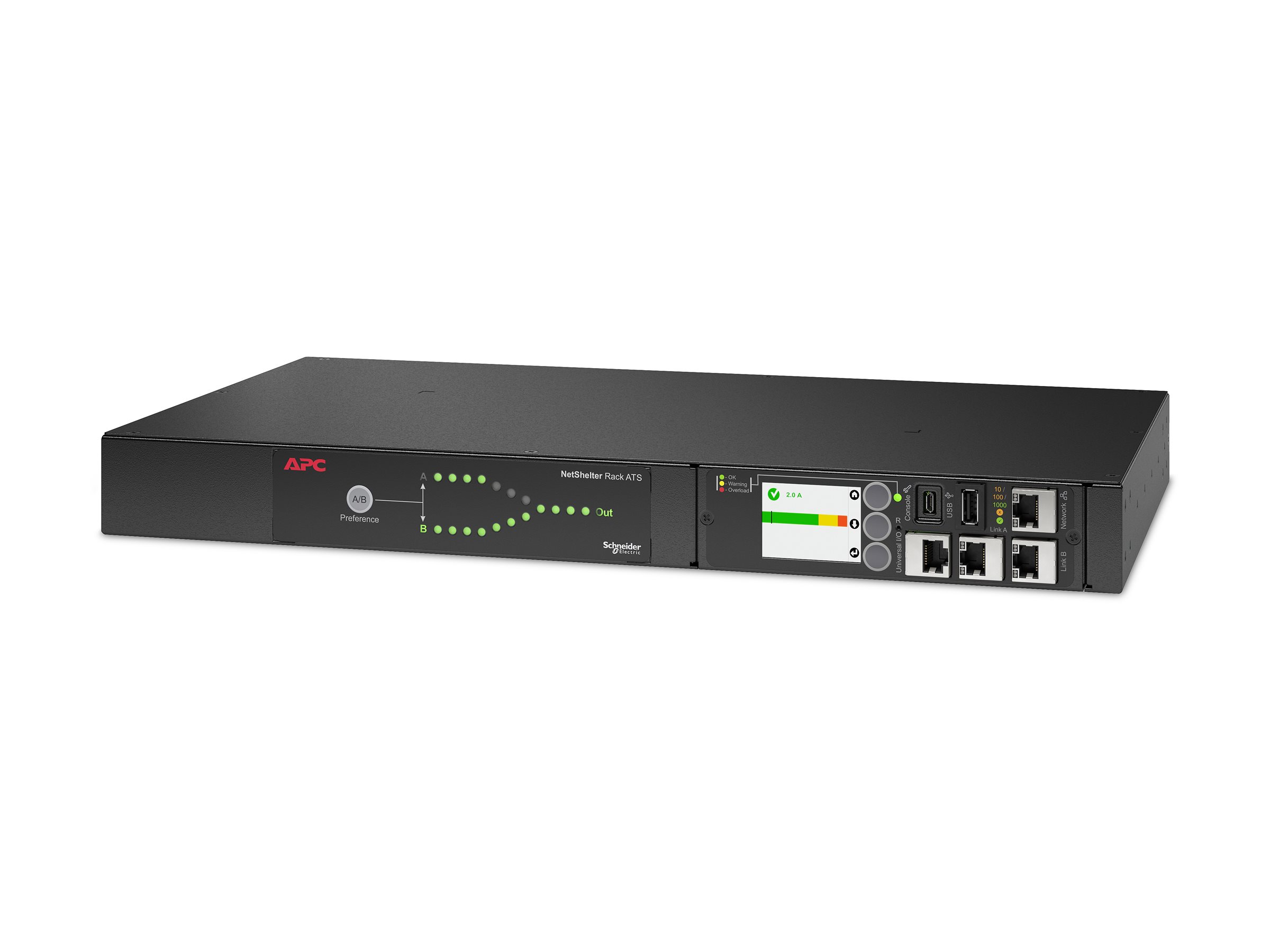 AP4423A - APC NetShelter - Automatic power transfer unit (rack-mountable)
