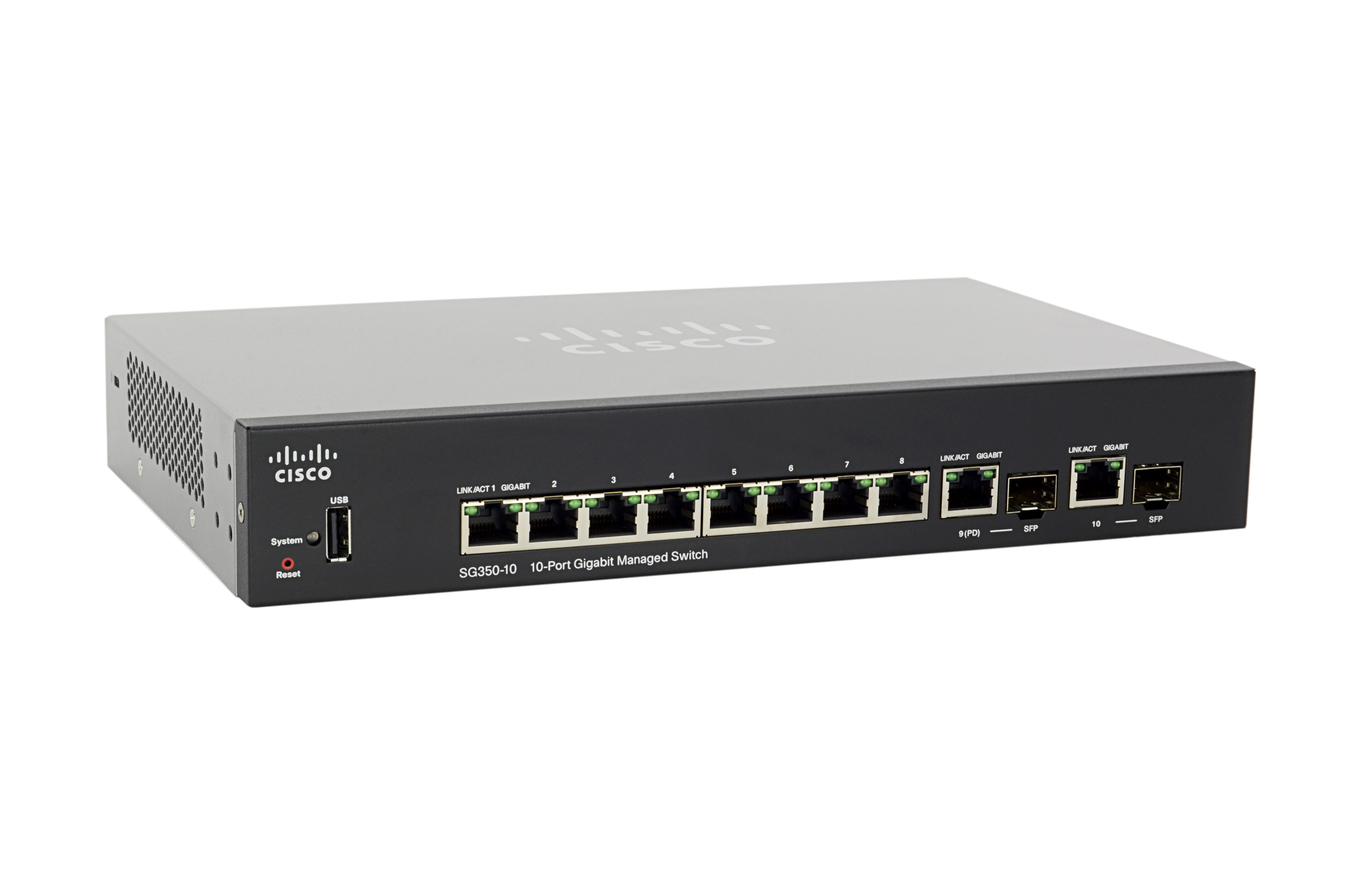 SG350-10-K9-EU - Cisco SG350-10 Switch, Managed L3 with small business capabilities