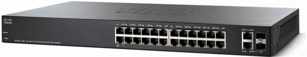 SF220-24P-K9-EU - Conmutador Cisco Business 220 - 24 puertos - Gestionado de capa 2 - PoE
