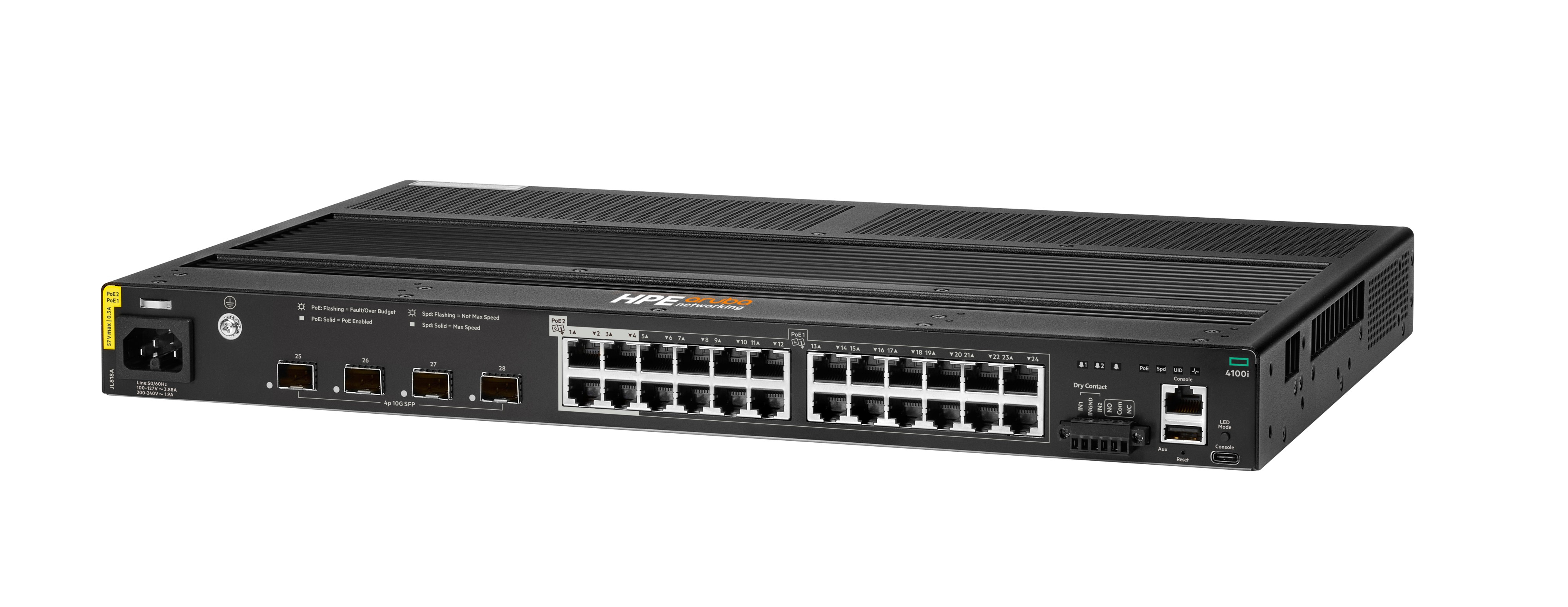 JL818A - Switch HPE Aruba CX 4100i - 24 puertos - PoE