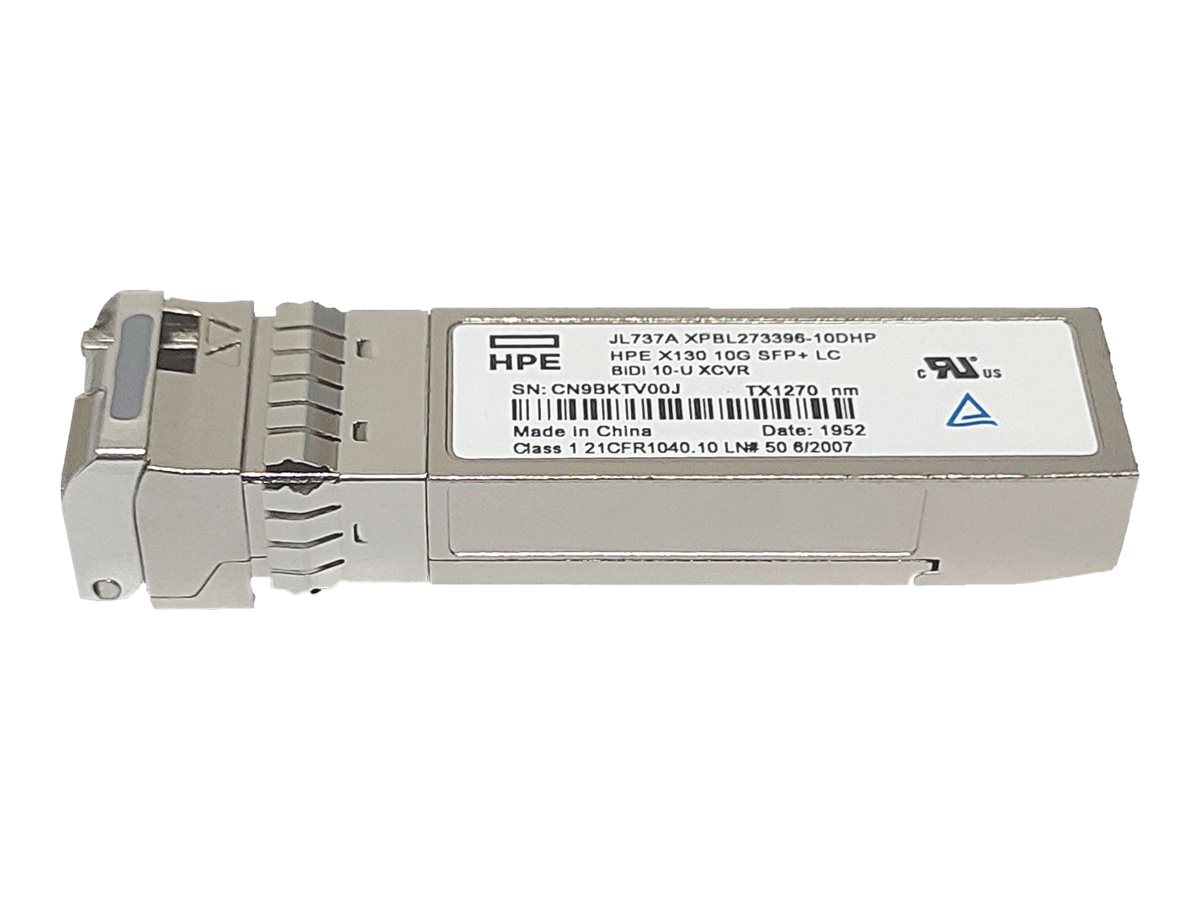 JL737A – HPE X130 – SFP+ transceiver module – 10GbE – 10GBASE BiDi