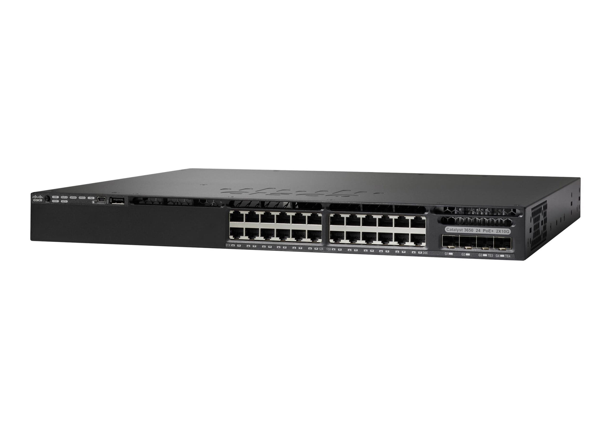 WS-C3650-24TD-L - Cisco Catalyst 3650-24TD-L - Switch - managed