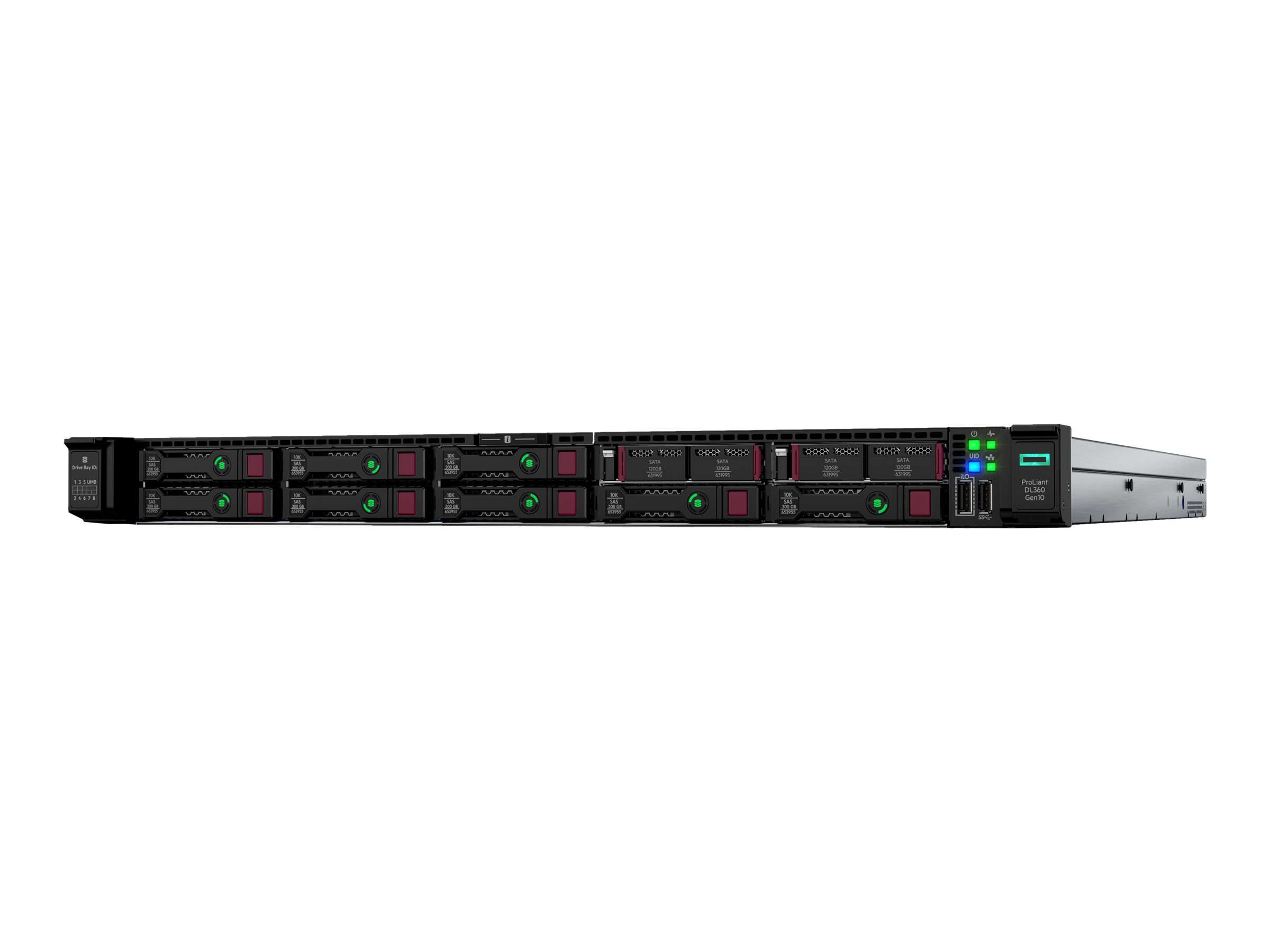 P03632-B21 - HPE ProLiant DL360 Gen10 Performance - Server - Rack-Montage - 1U - de doble procesador - 1 x Xeon Silver 4214 / 2.2 GHz - RAM 16 GB - SATA/SAS - Hot-Swap 6.4 cm (2.5")