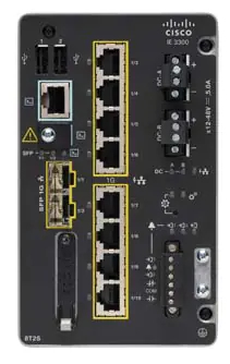 IE-3300-8T2S-A - Conmutador Cisco Industrial Ethernet 3300 - 10 puertos - Gestionado de capa 2
