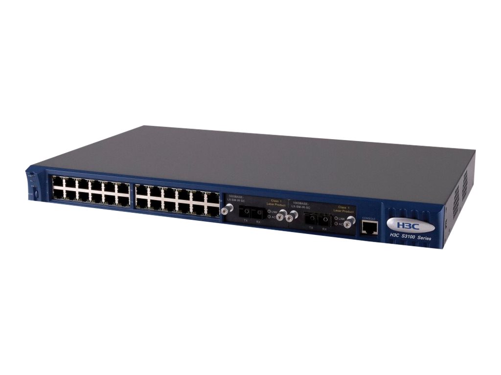 JD309A - HPE 3100-24 SI Switch - Switch - L3 - managed