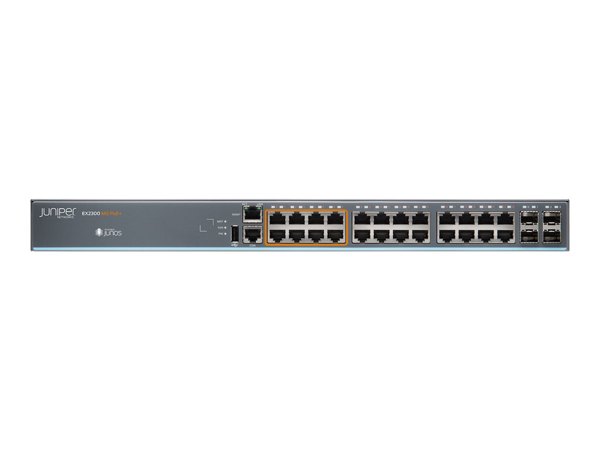 EX2300-24MP - Juniper EX Series EX2300-24MP - Switch - L3 - managed - 16 x 10/100/1000 (PoE+)