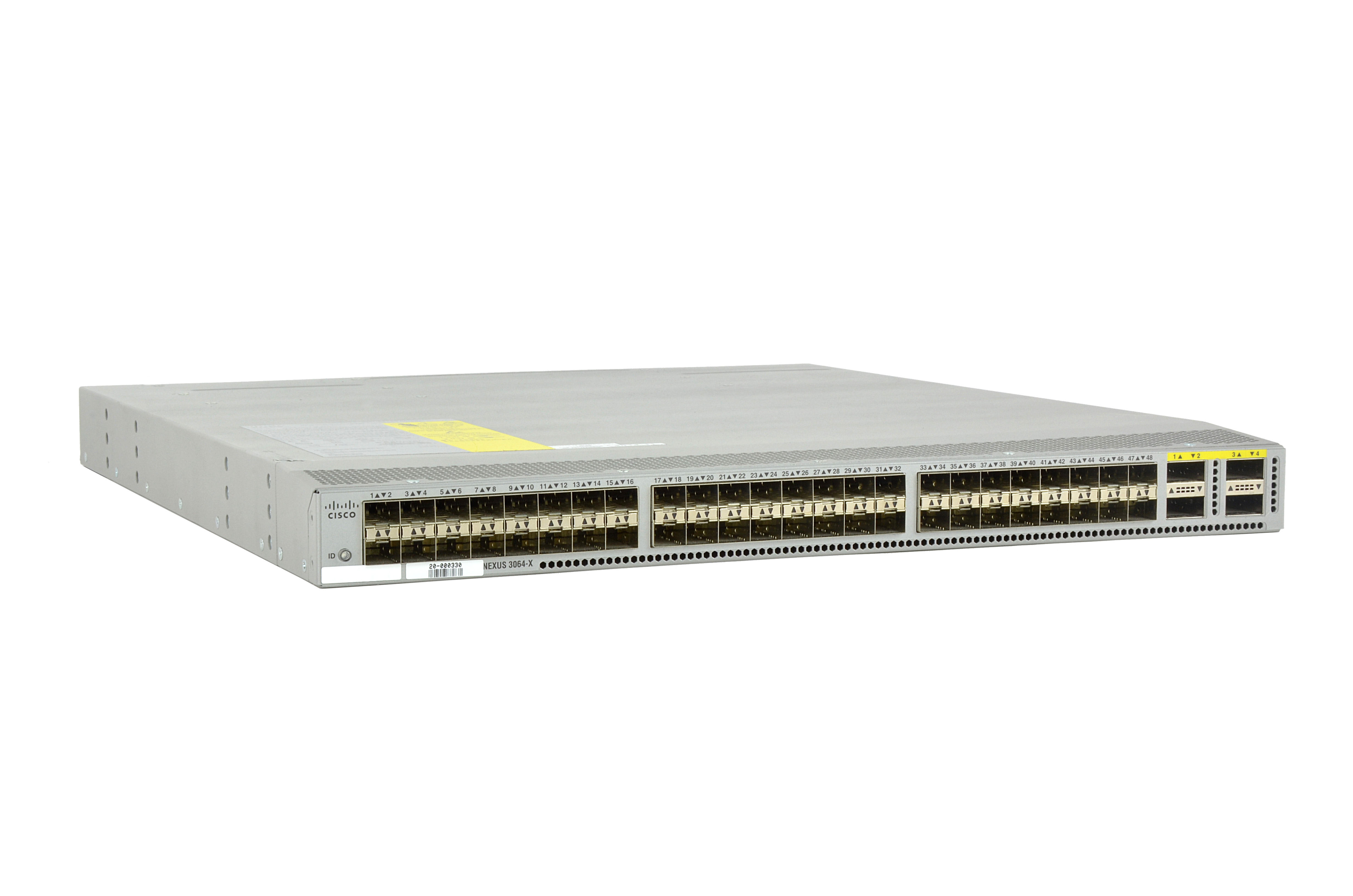 N3K-C3064PQ-10GX - Cisco Nexus 3064-X Switch, L3, 48 x SFP+ + 4 x QSFP+ (Breakout-compatible)