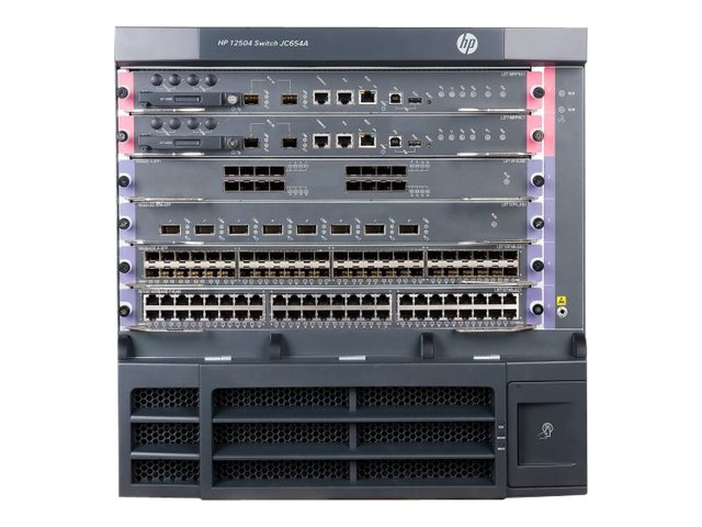 JC654A - HPE 12504 AC Switch Chassis - Switch - L3 - managed