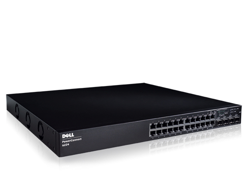 PC6224 - Dell PowerConnect 6224P, Managed, L3, Full duplex, Power over Ethernet (PoE), Rack-Einbau, 1U