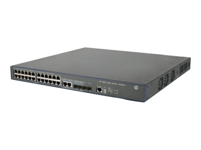 JG301B#ABB - HPE 3600-24-PoE+ v2 EI - Switch - managed - 24 x 10/100 (PoE+)
