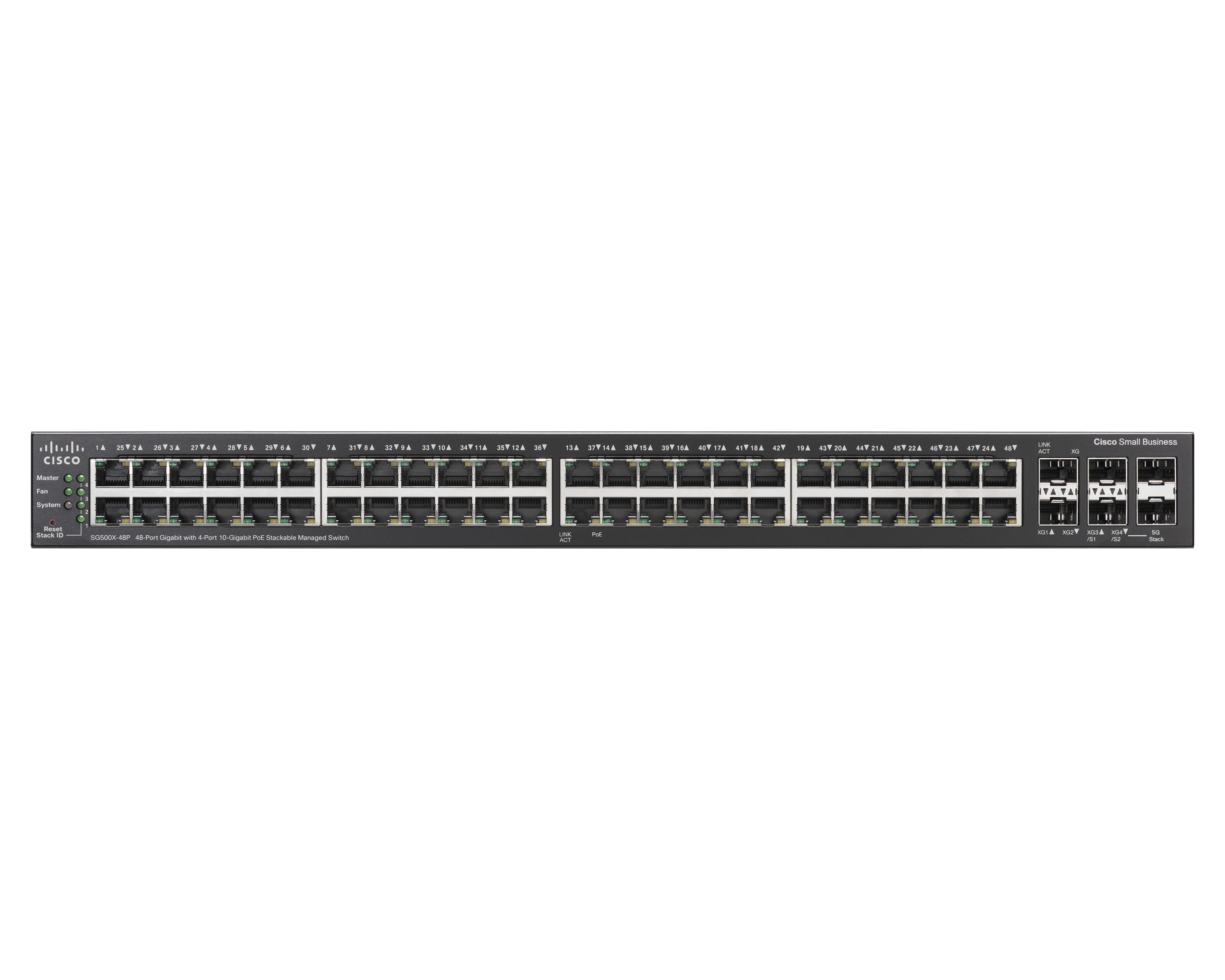 SG500X-48P-K9-G5 - Switch Cisco Business 500 - 48 porte - Gestito L3 - PoE
