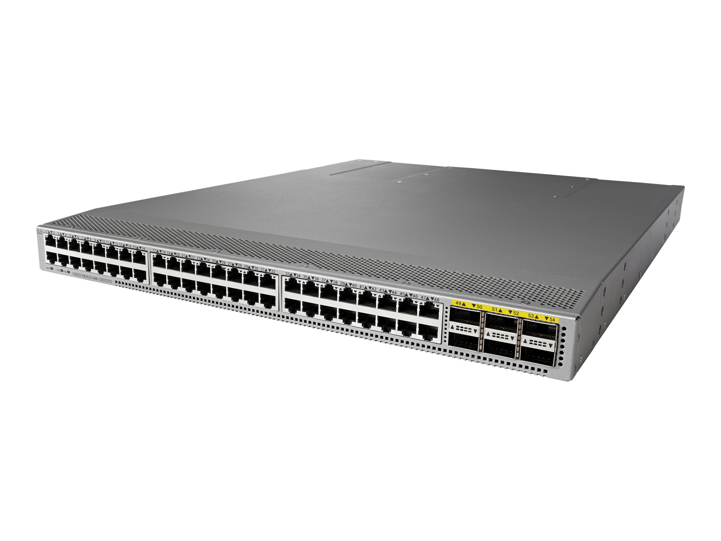 N9K-C9372TX-E - Cisco Nexus 9372TX-E L3 Switch, 48 x 10GBase-T + 6 x 40 Gigabit QSFP+ Uplink