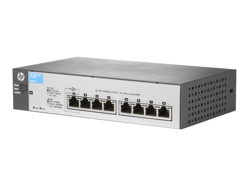 J9802A#ABB - HPE 1810-8G v2 Switch - Switch - managed - 8