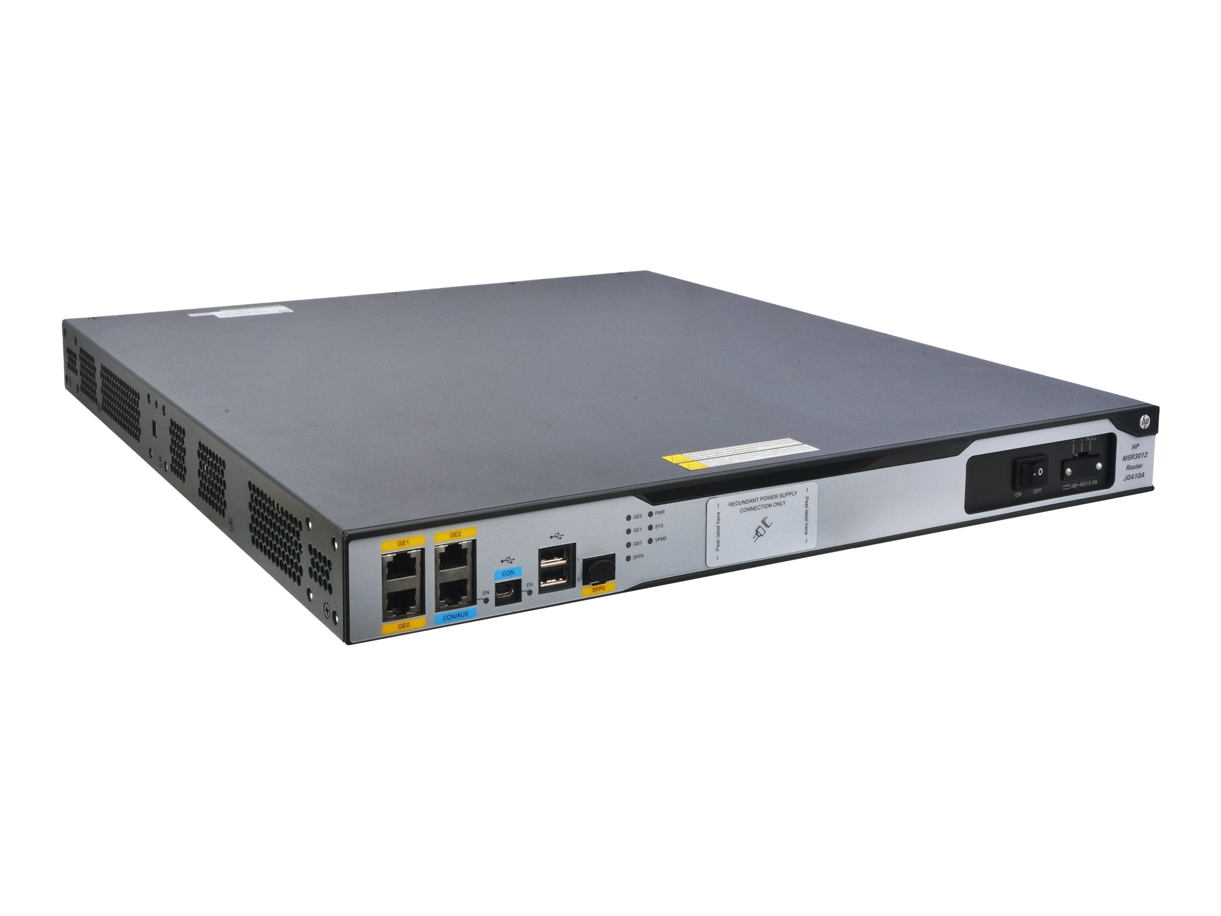 JG409B - HPE MSR3012 Router, 1GbE, Rack Mountable