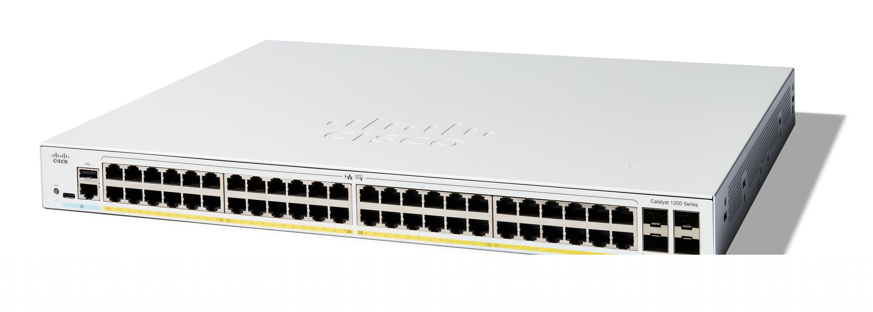 C1200-48P-4X - Conmutador Cisco Catalyst 1200 - 48 puertos - Gestionado L3 - PoE+