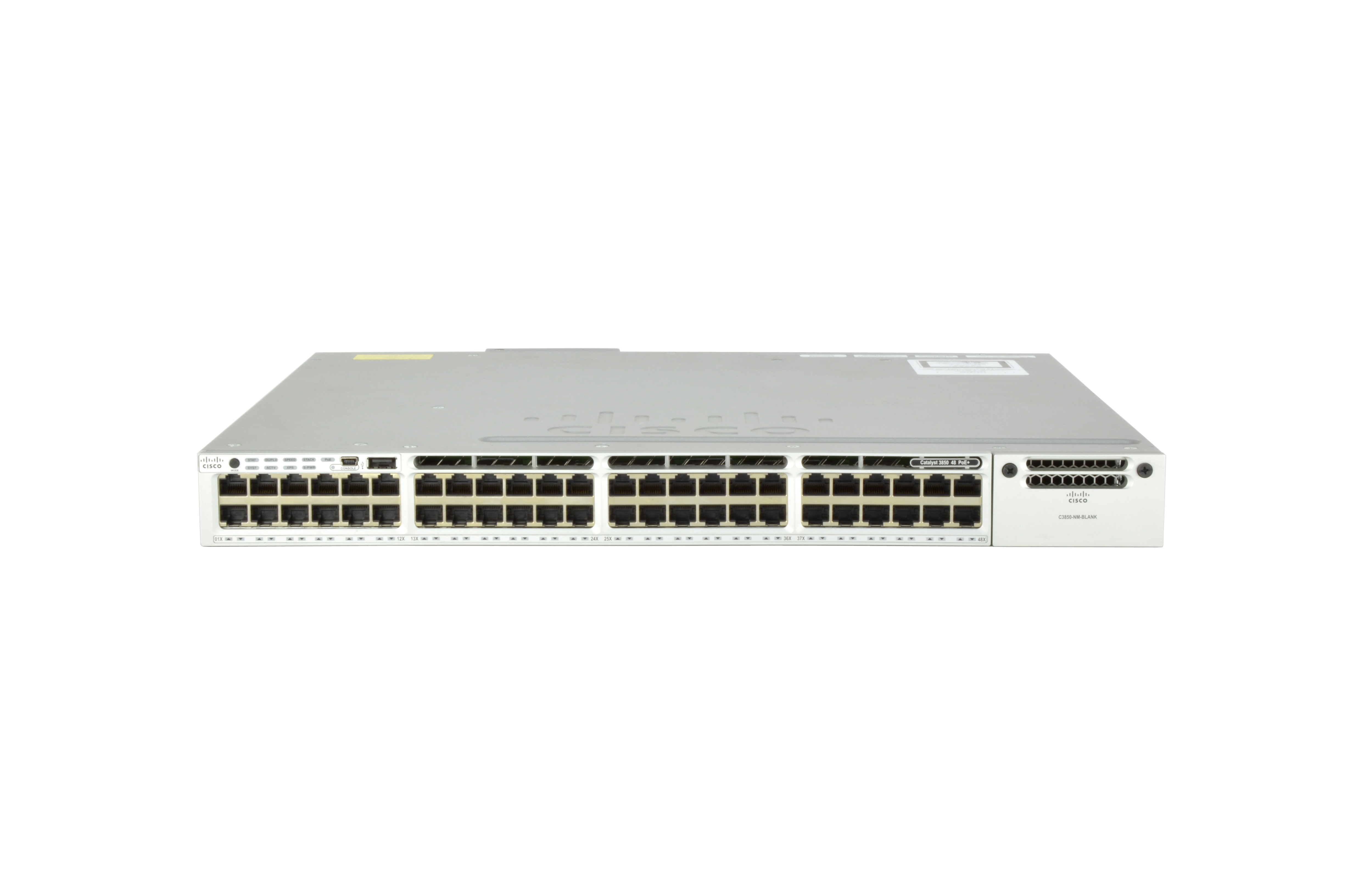WS-C3850-48PW-S - Conmutador Cisco Catalyst 3850 - 48 puertos - Gestionado L3 - PoE+