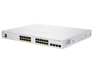 CBS250-24P-4X - Cisco CBS250-24P-4X, Managed, L2/L3, Gigabit Ethernet (10/100/1000), Rack-Einbau
